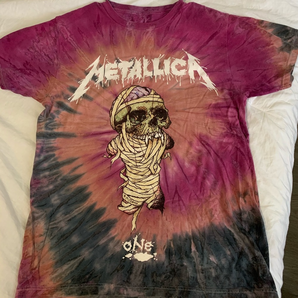 Unique Tie Dye Metallica T-shirt